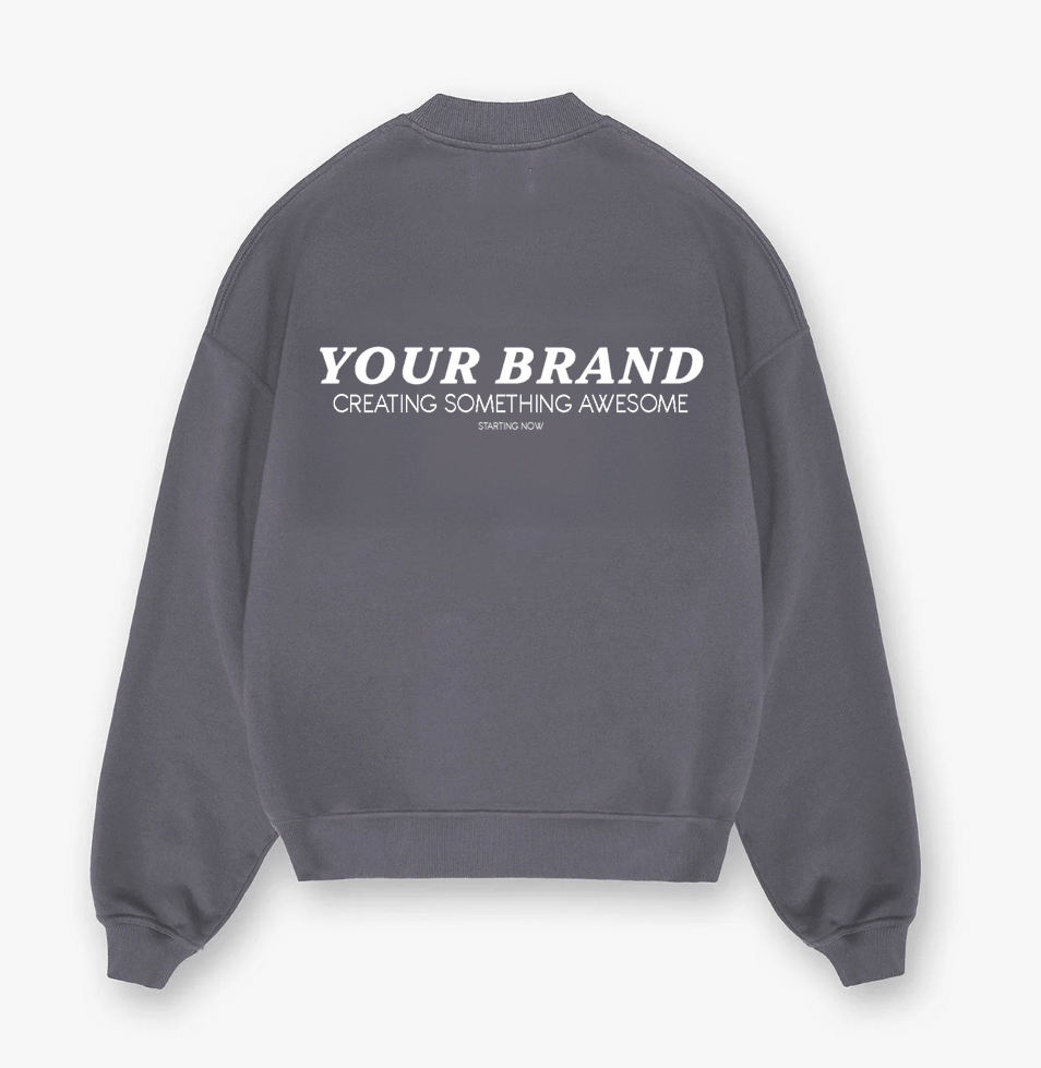 Oversized Sweatshirt – Heavyweight French Terry Blank for Premium Customization - Athleisurebasics