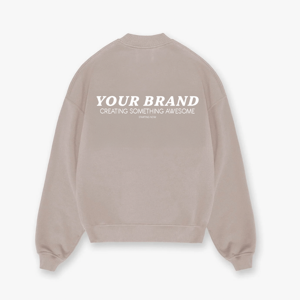 Oversized Sweatshirt – Heavyweight French Terry Blank for Premium Customization - Athleisurebasics