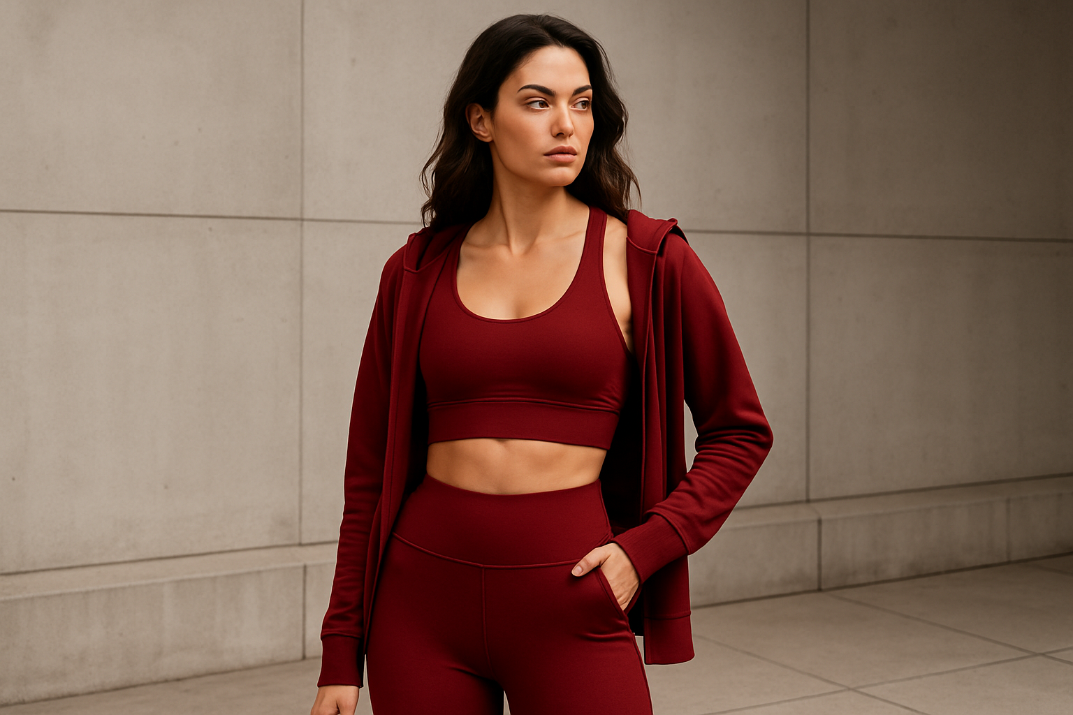Red Athleisure Set – Gym-to-Streetwear Look June 2025