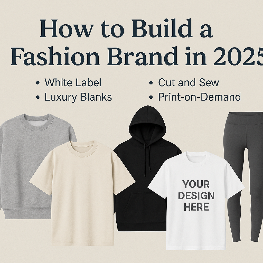 How to Build a Fashion Brand in 2025: A Deep Dive Into White Label, Luxury Blanks, Cut and Sew, and more