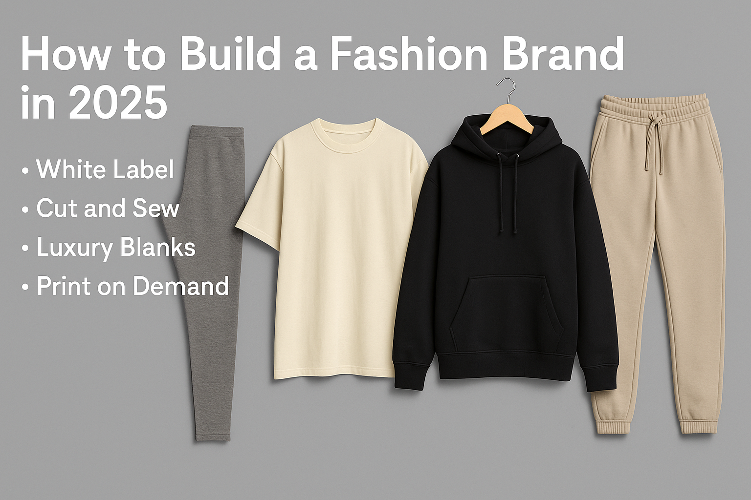 How to build a fashion brand in 2025 the full playbook including white label cut and sew luxury blanks and print on demand