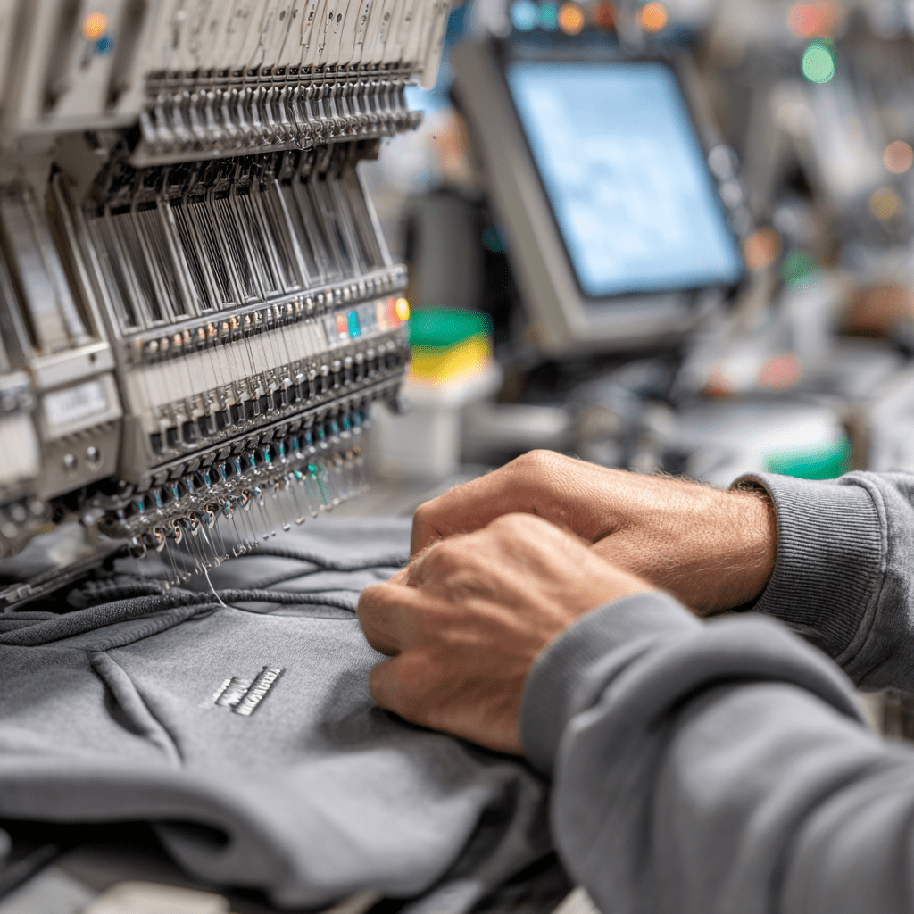 How Custom Hoodie & Sweatshirt Embroidery Is Made: Industrial Process Guide - Athleisurebasics