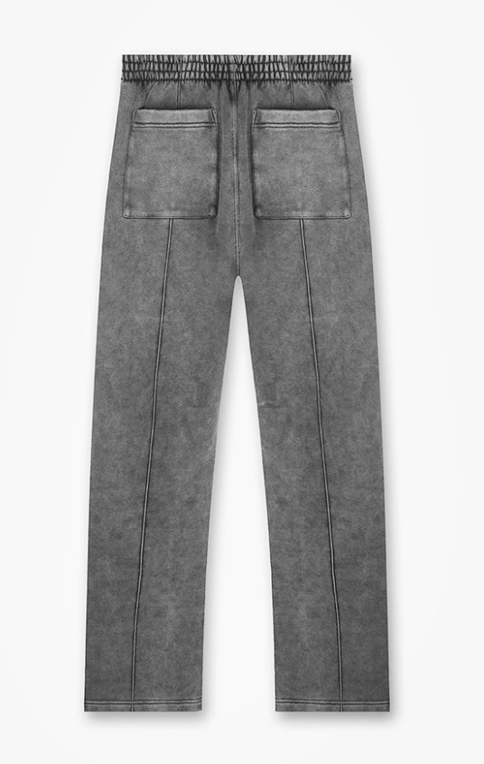 Acid wash straight leg jogger 430 GSM