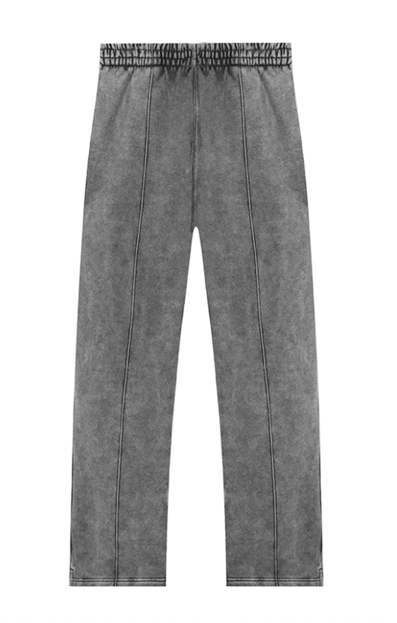 Acid wash straight leg jogger 430 GSM