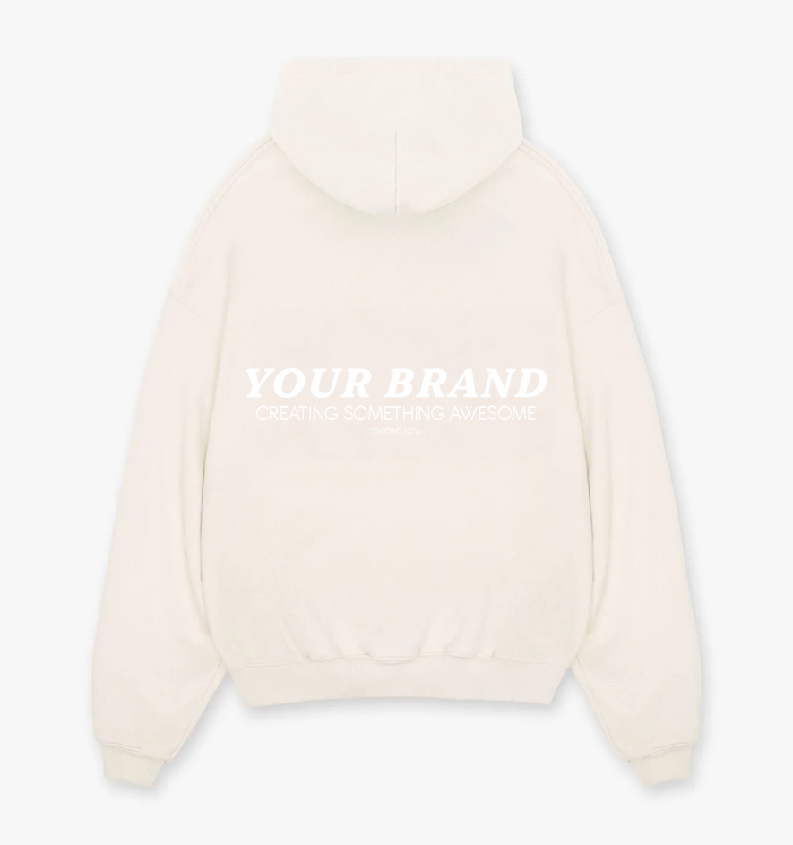 Oversized Drop Shoulder Hoodie – Luxury Heavyweight Blank (French Terry)