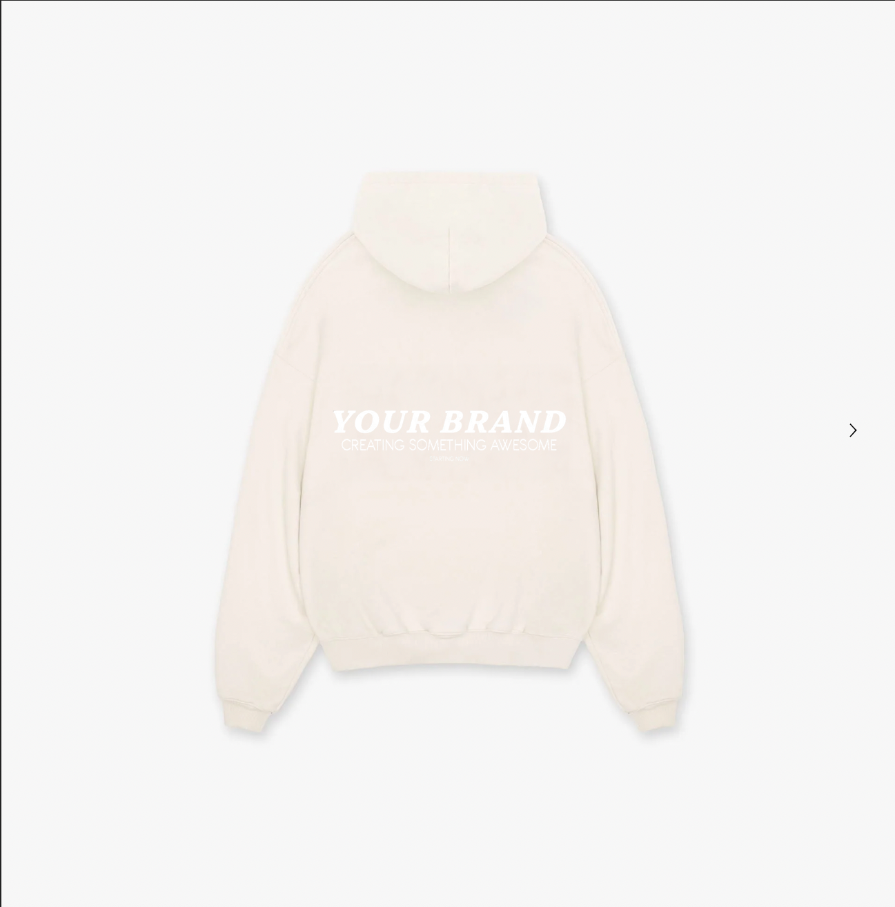 Oversized Drop Shoulder Hoodie – Luxury Heavyweight Blank (French Terry)