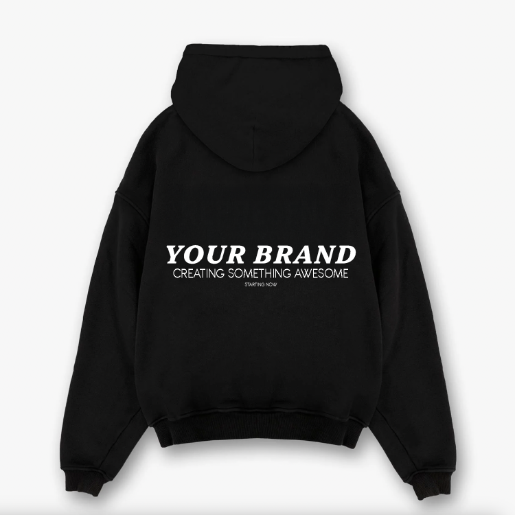 Oversized Drop Shoulder Hoodie – Luxury Heavyweight Blank (French Terry)