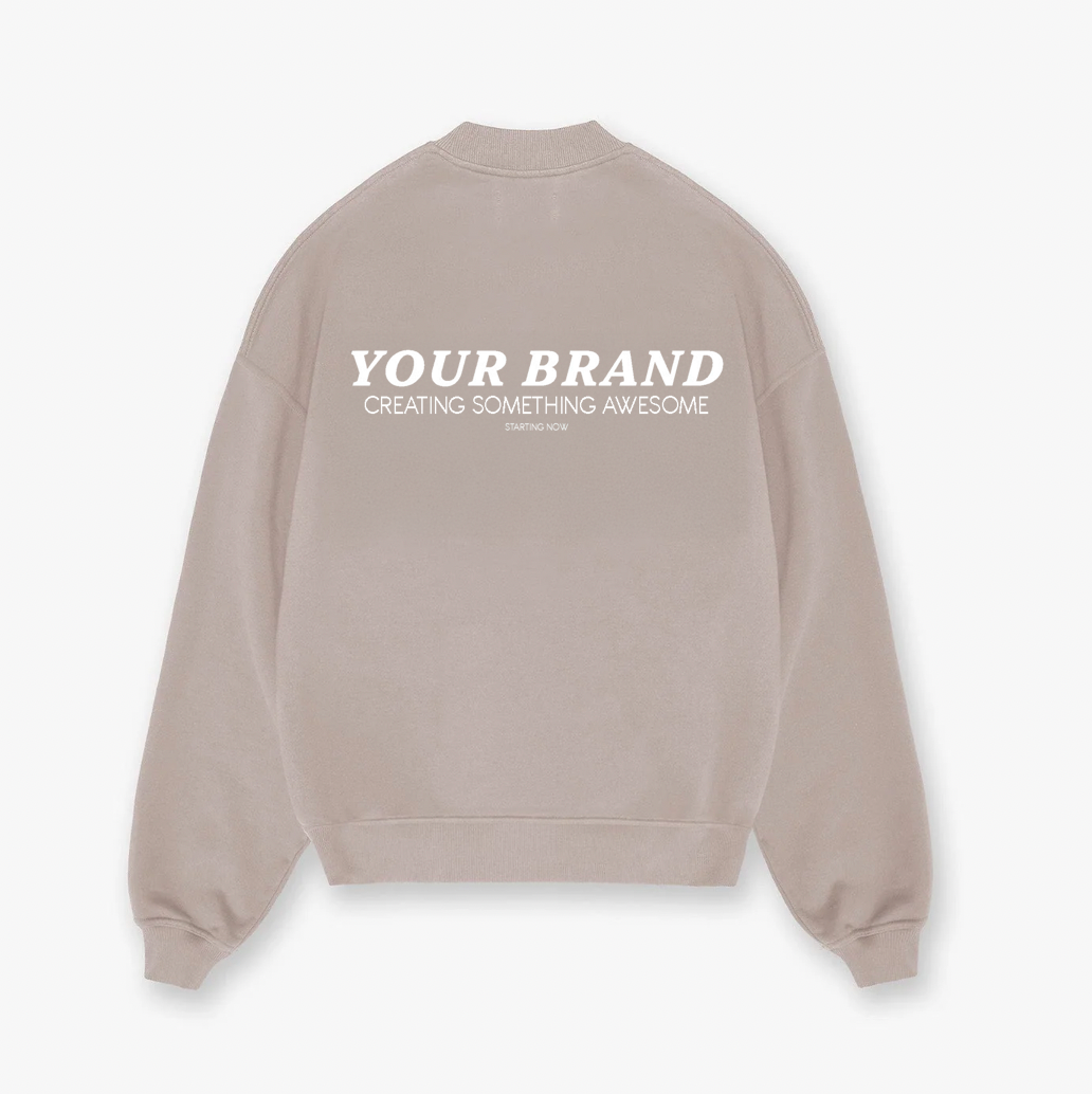 Oversized Sweatshirt – Heavyweight French Terry Blank for Premium Customization