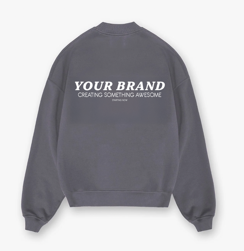 Oversized Sweatshirt – Heavyweight French Terry Blank for Premium Customization