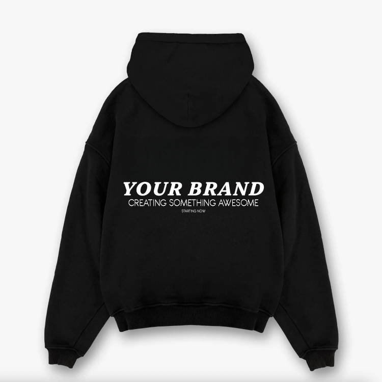 Oversized Drop Shoulder Hoodie – Luxury Heavyweight Blank (French Terry) - Athleisurebasics