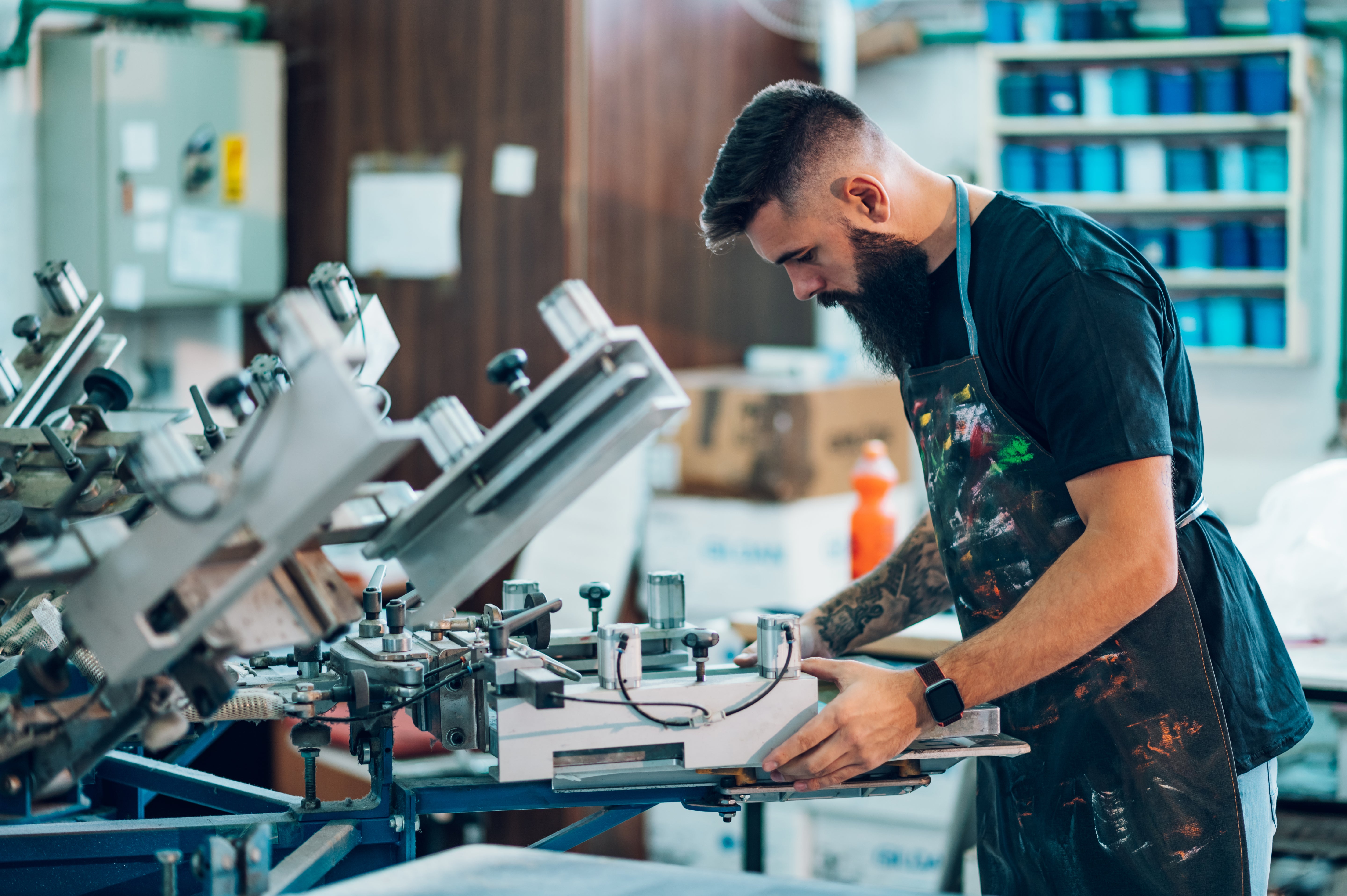 Screen printing and embroidery examples for custom apparel production in Portugal